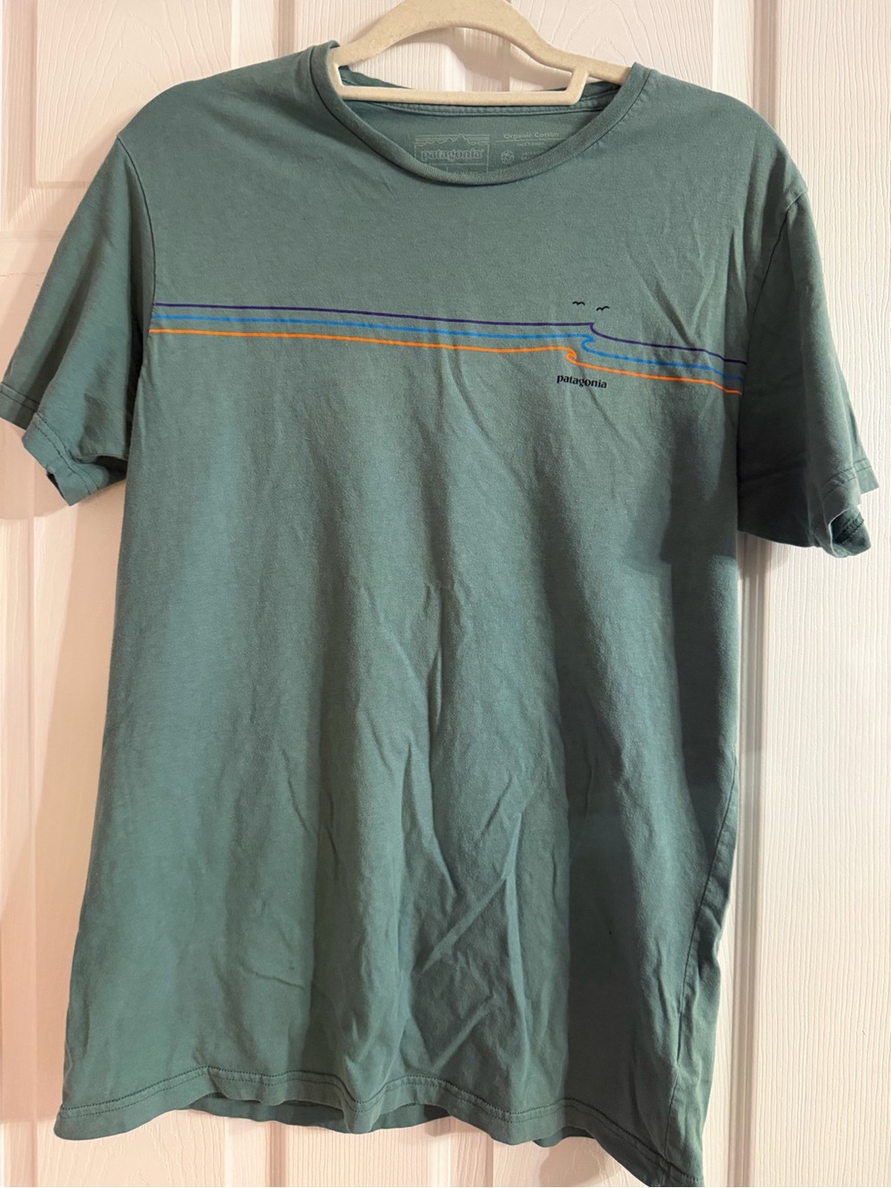 Patagonia Men’s Short Sleeve Size Medium Slim Fit EUC Organic Cotton